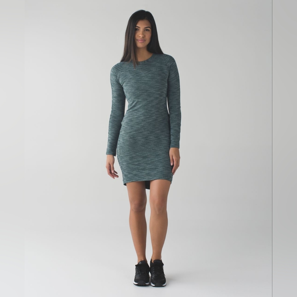 Lululemon &go Where-To Dress *Long Sleeve in Heathered Dark Fuel